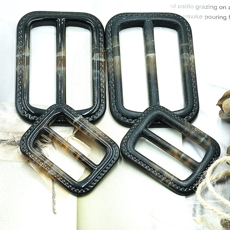 Wholesale price custom buckles plastic resin women coats belt buckles Rectangle waist plastic buckles for clothing