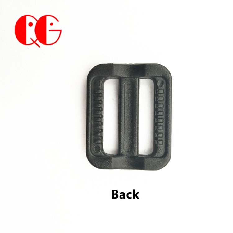 Wholesale plastic adjust tri-glide shape buckle Slider Black I inch 20mm 14mm for luggage bags Strap Accessories