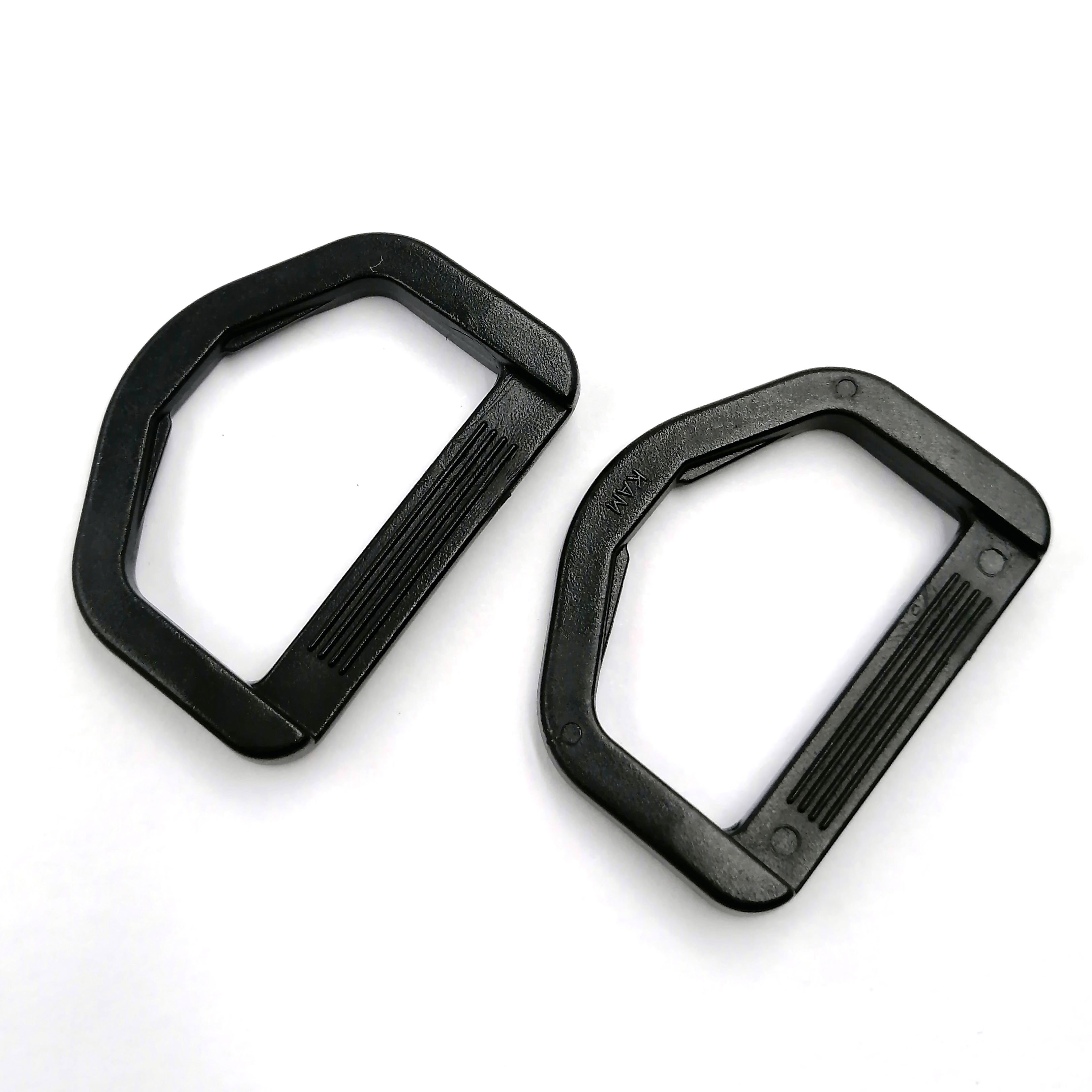 KAM Heavy-Duty Plastic D Ring Fasteners Buckles Adjustable Webbing Buckles For Backpack Dog Collars