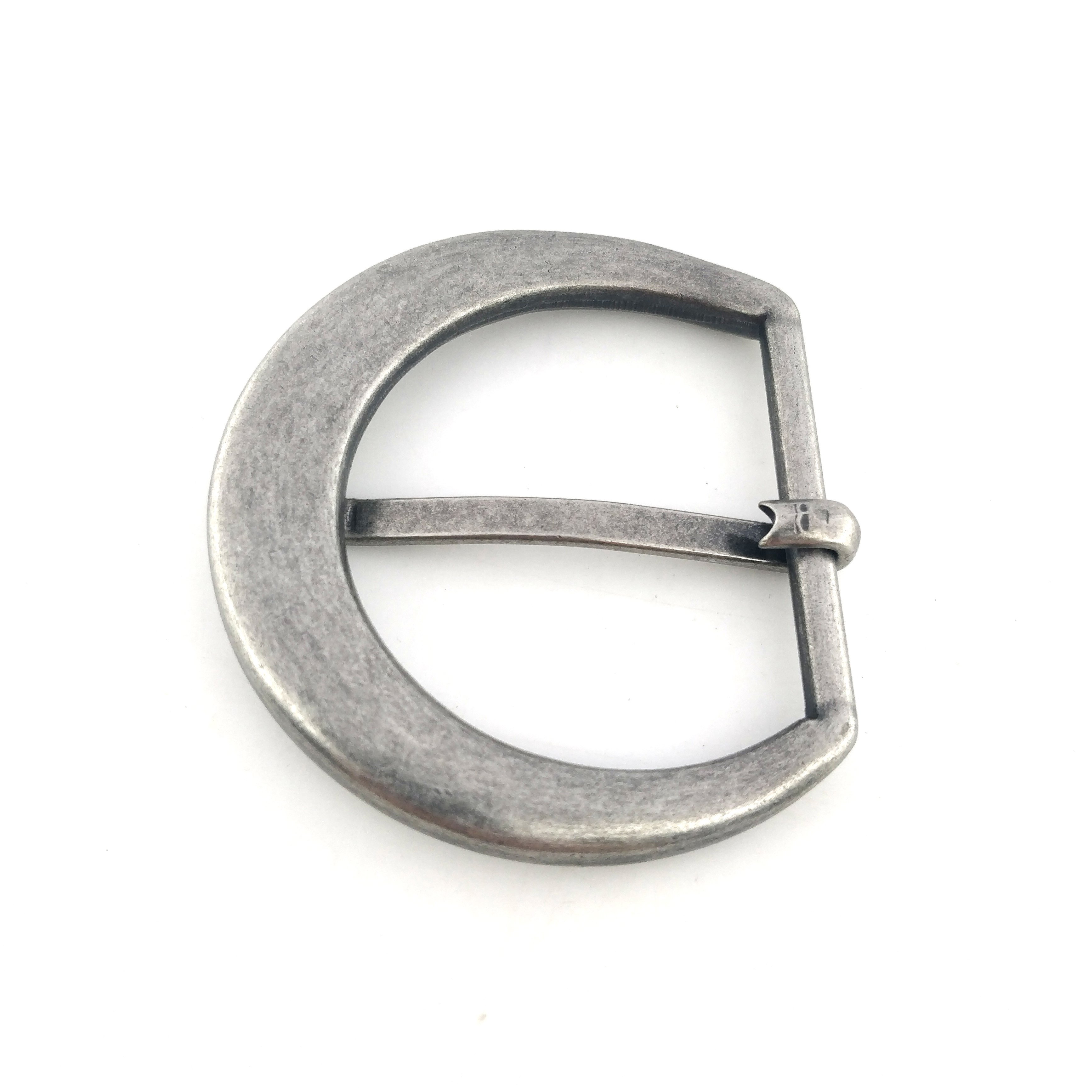 Custom logo fashion belt buckles retro metal pin buckle belt for men