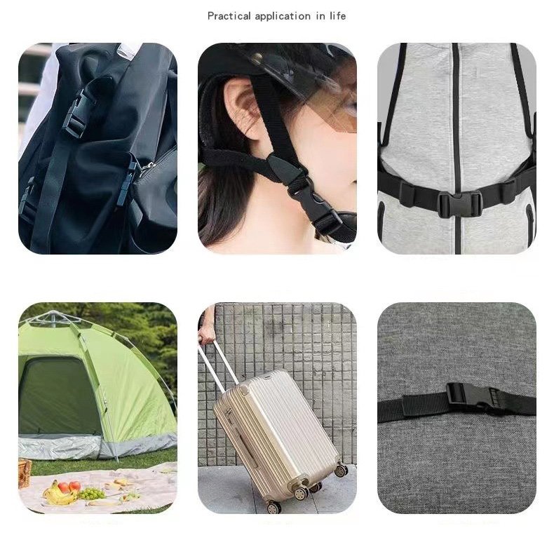 Quick Side Release Plastic Buckles For Webbing DIY Luggage Strap Backpack Replacement Repairing Tri-glide Slide Clip