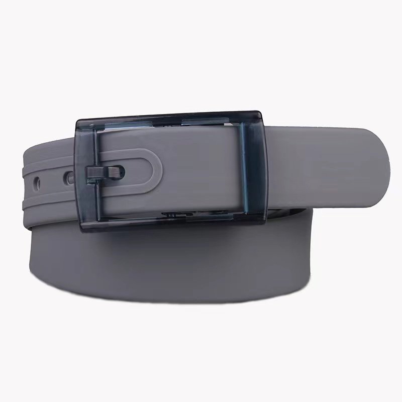 High Quality Silicone Belt Unisex Belt Plastic Buckle Candy Color Metal Free Scented Belt