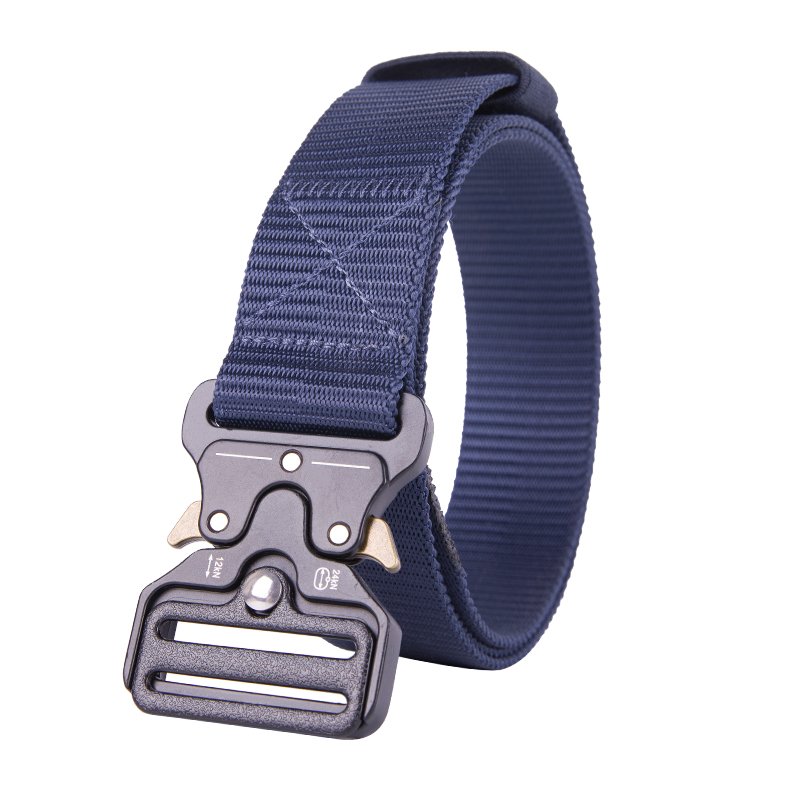 1.5 inches Aluminum Alloy Heavy Duty Fabric Nylon Tactical Belt Non-Slip Quick Release Buckle