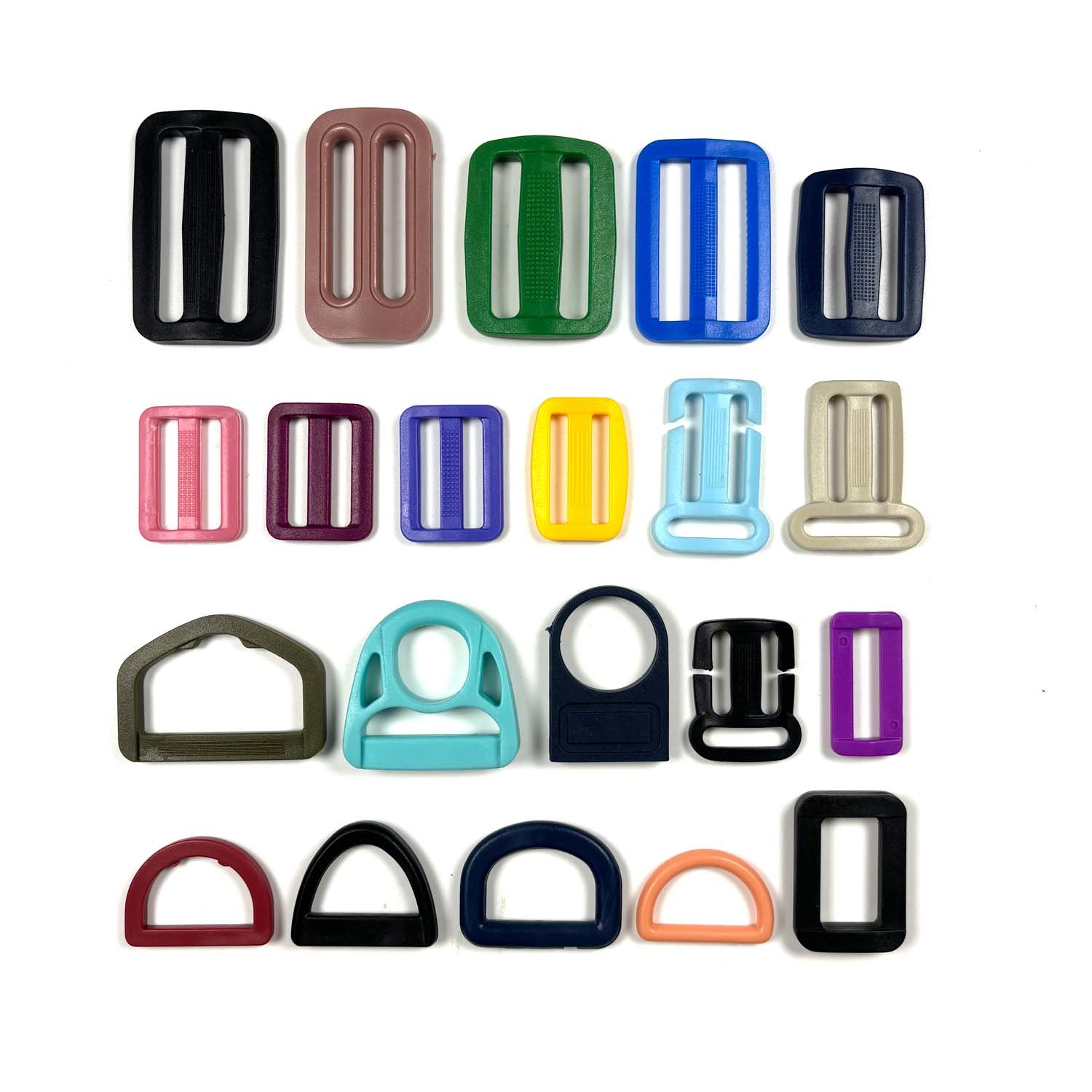 Wholesale Plastic D-ring Buckle Plastic Ladder lock Buckle Eco-friendly POM Plastic Adjustable Buckle Bag Belt Loop for Bags