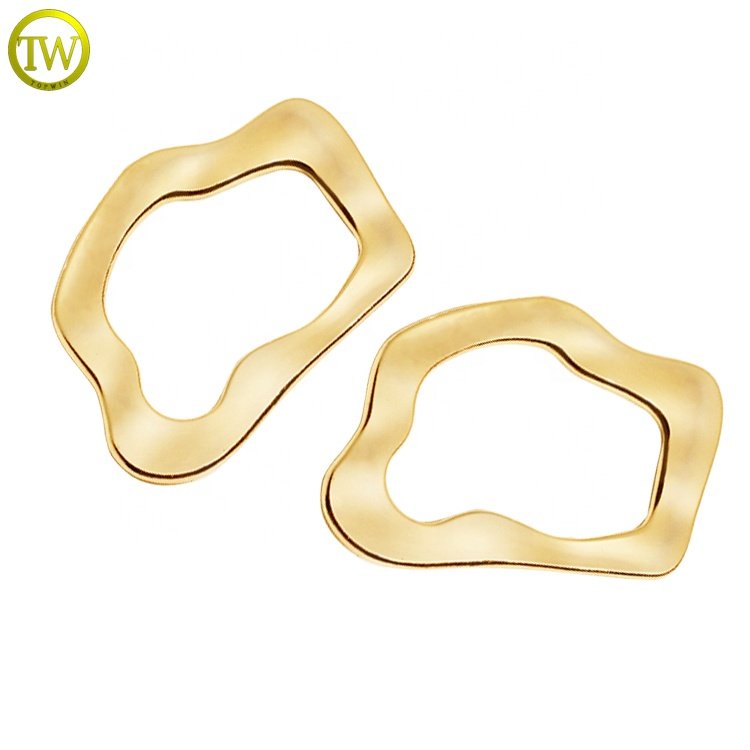 Waterproof swimwear metal gold connector hardware custom name bikini accessory adjustable straps buckle fasteners for beachwear