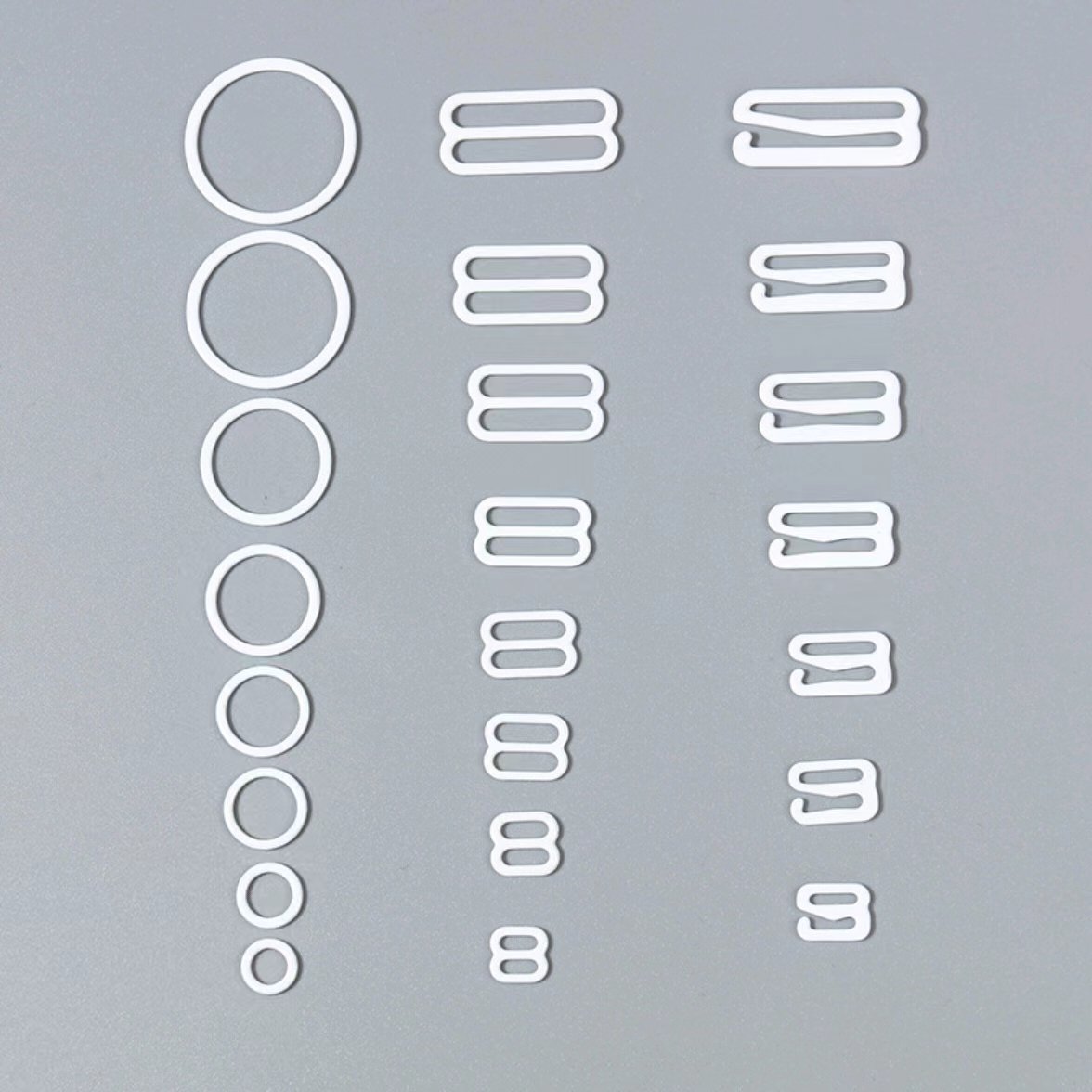 High Quality Nylon Coating Underwear Hook Sling Adjuster Ring And Slider Metal Belt Bra Strap Buckle Accessories For Bra