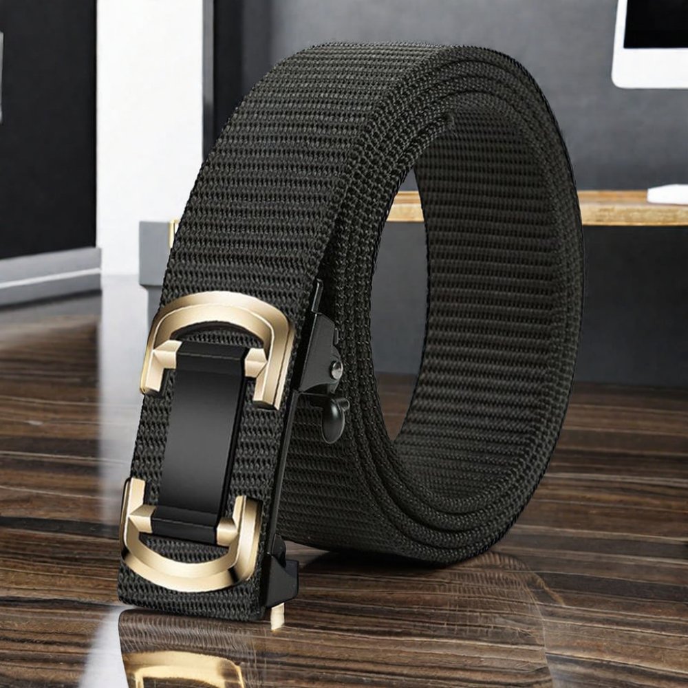 Outdoor Canvas Web baseball golf Belt Casual Nylon Waistband with Durable Plastic Buckle Stretch Training Braided Fabric for men