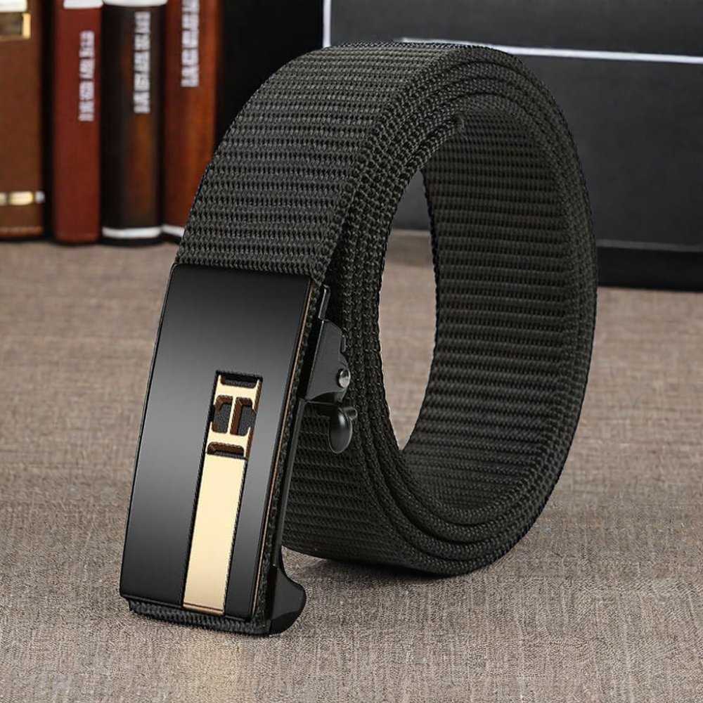 Outdoor Canvas Web baseball golf Belt Casual Nylon Waistband with Durable Plastic Buckle Stretch Training Braided Fabric for men