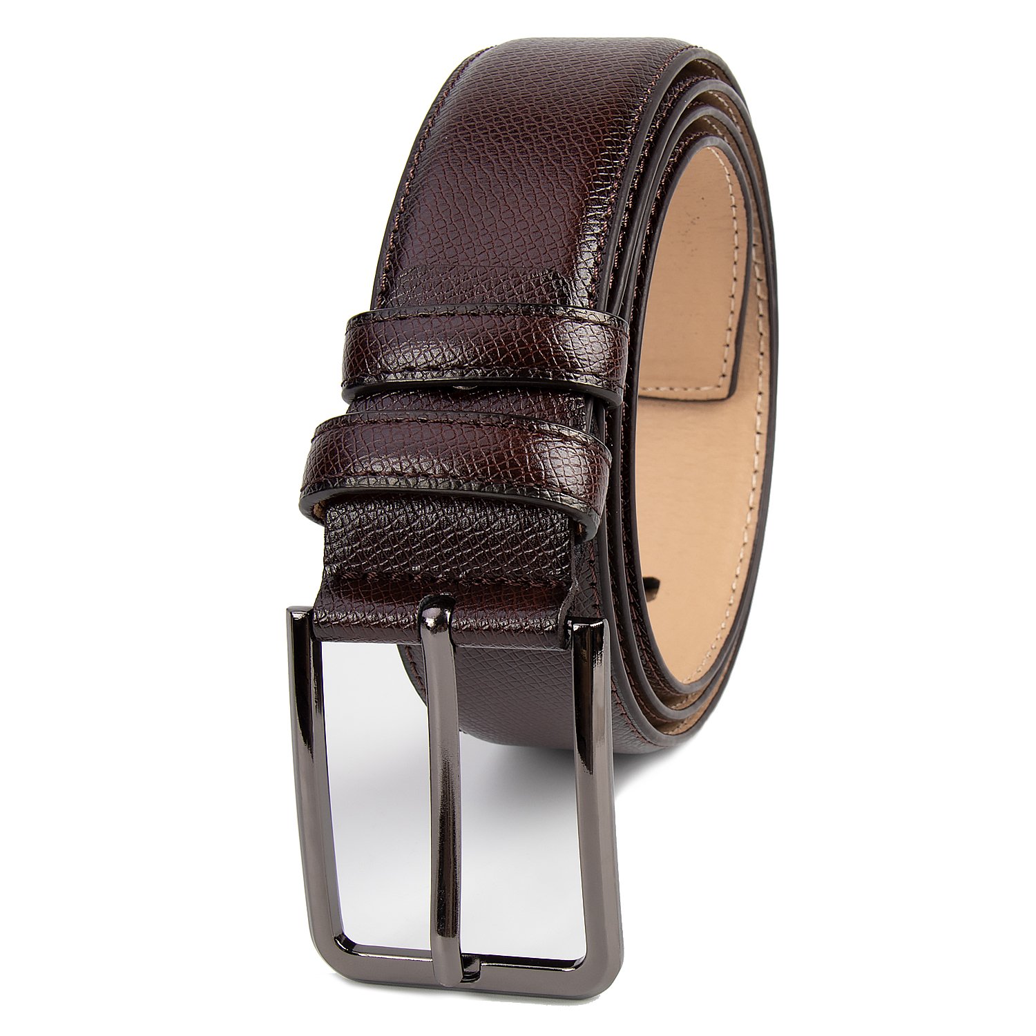 Men's Belt Embossing Process PU Material Pin Buckle Belt Trend Casual Men's Pants Belt