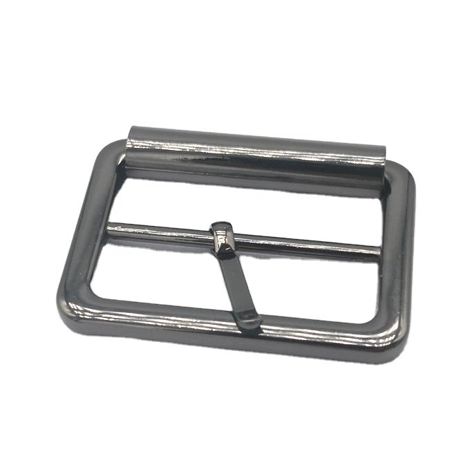 Factory direct women adjustable accessories nickel color alloy metal pin buckle for belt