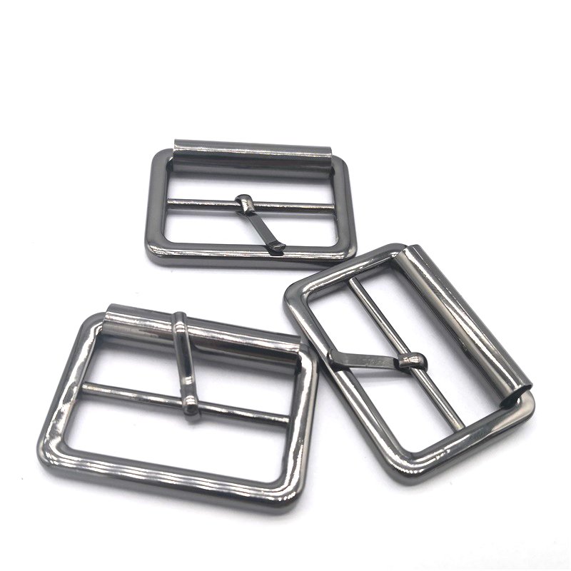 Factory direct women adjustable accessories nickel color alloy metal pin buckle for belt