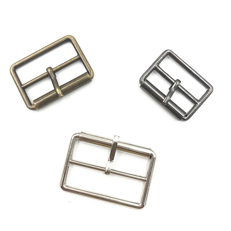 Factory direct women adjustable accessories nickel color alloy metal pin buckle for belt