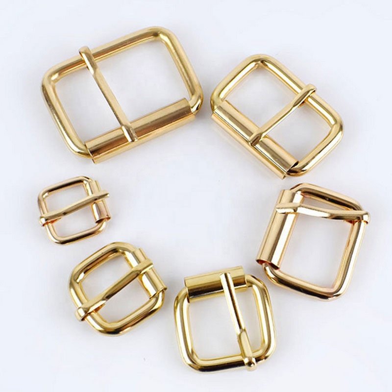 Metal Buckles for Belt Shoes Bag Strap Webbing Adjust Slider Roller Pin Buckle