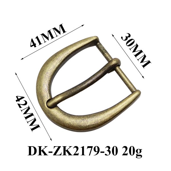 Customized Color 30MM Vintage Clasp Antique Brass Simple Pin Buckle For Man Belt Bag Parts Accessories