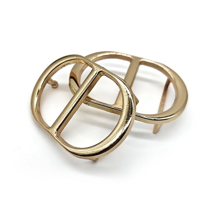 China Manufacturers Zinc Alloy Luggage Bag Strap Buckles 23mm Ring Shape Golden Metal Belt Buckles