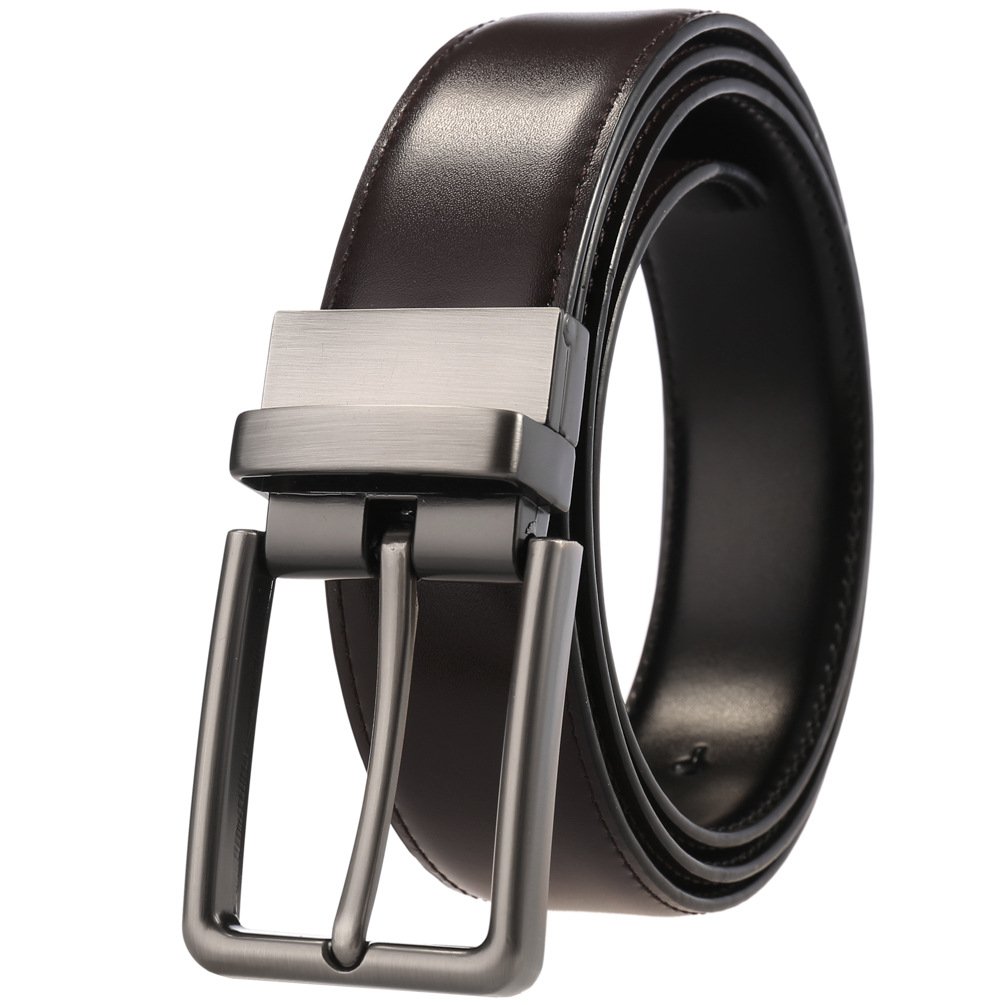 Factory Wholesale OEM Pin Buckle Belt Business Genuine Leather Belts for Jeans