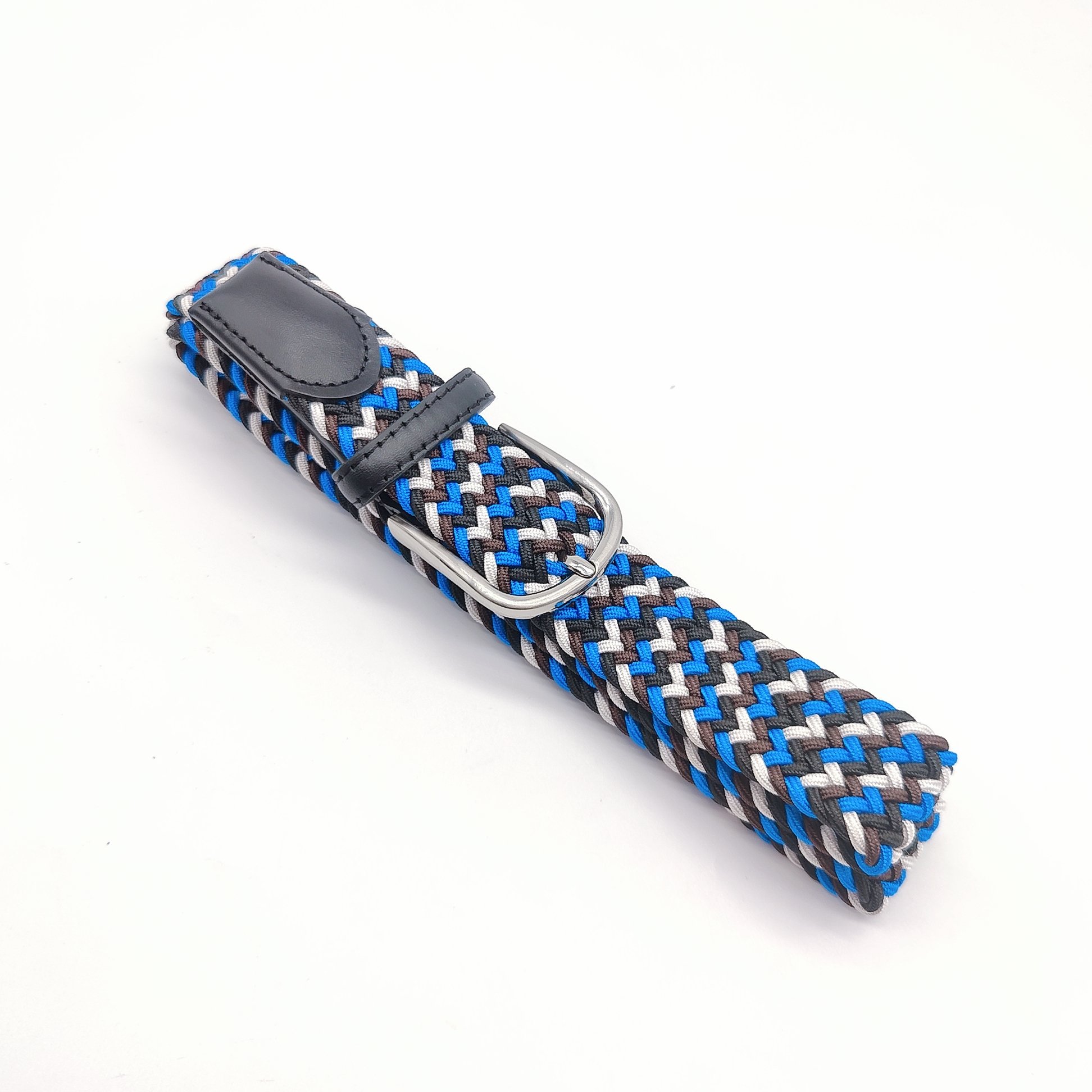 Unisex Woven Belts Young Student Pin Buckle Woven Belt Casual Canvas Elastic Expandable Braided Stretch Belt Plain Webbing Strap
