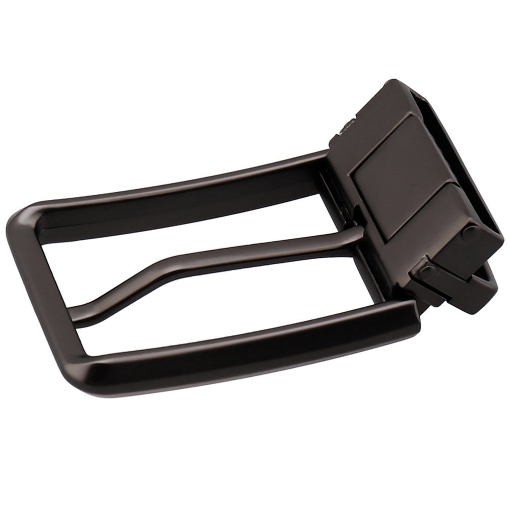 Brushed 3.5CM Rotating Zinc Alloy Metal Reversible Belt Pin Buckle LY35-5204