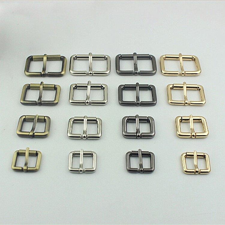 Cheap price bag accessories leather hardware metal square belt pin buckles strap adjustable buckle metal buckles