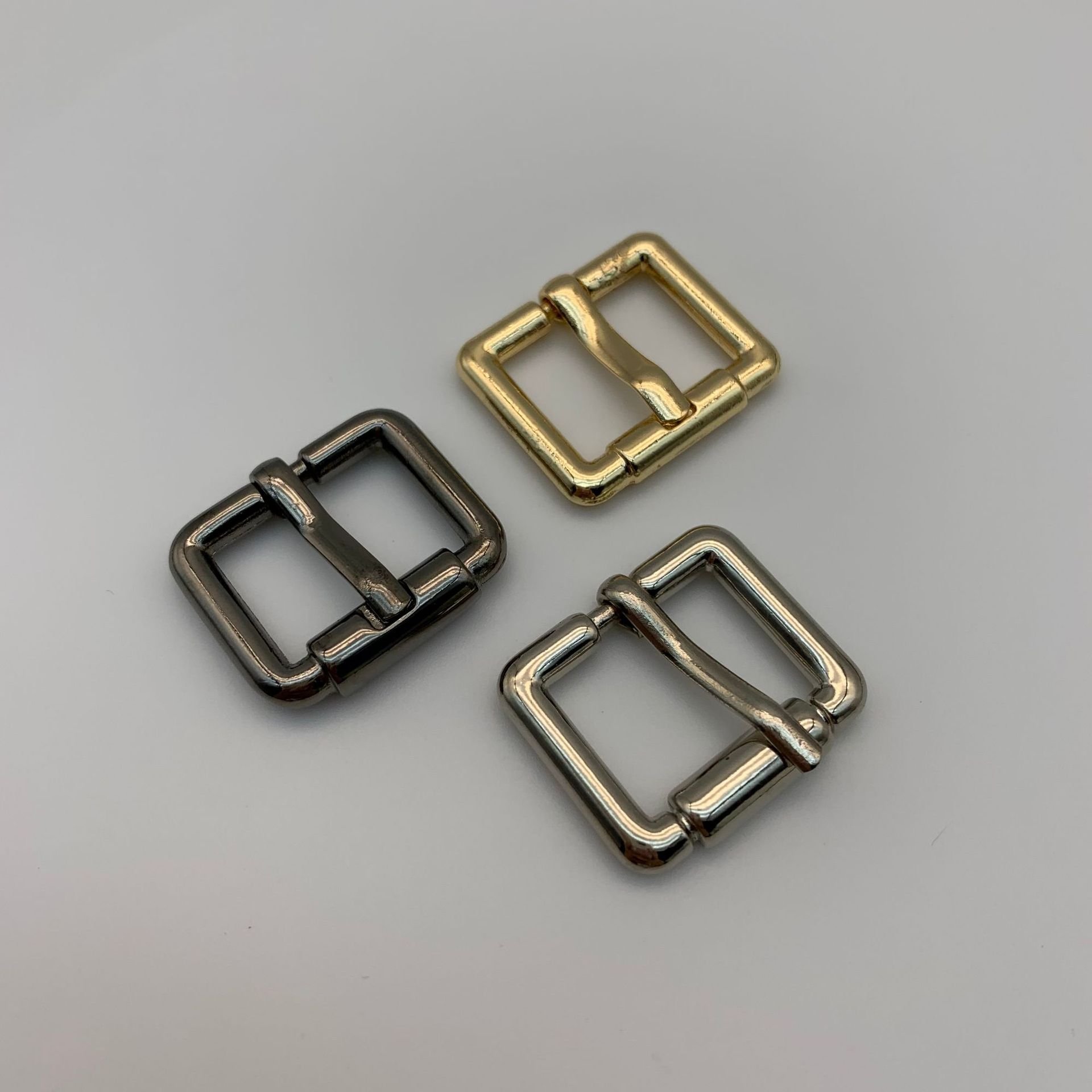 Cheap price bag accessories leather hardware metal square belt pin buckles strap adjustable buckle metal buckles