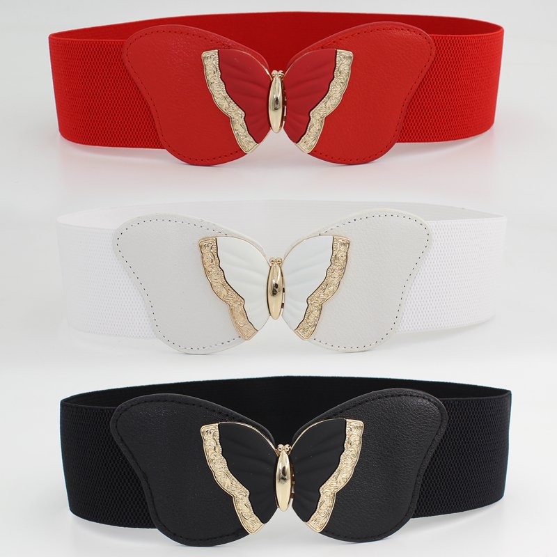 Hot Sale New Vintage Corset Elastic Belts Slimming Body for women Butterfly Painting Buckle Waistband