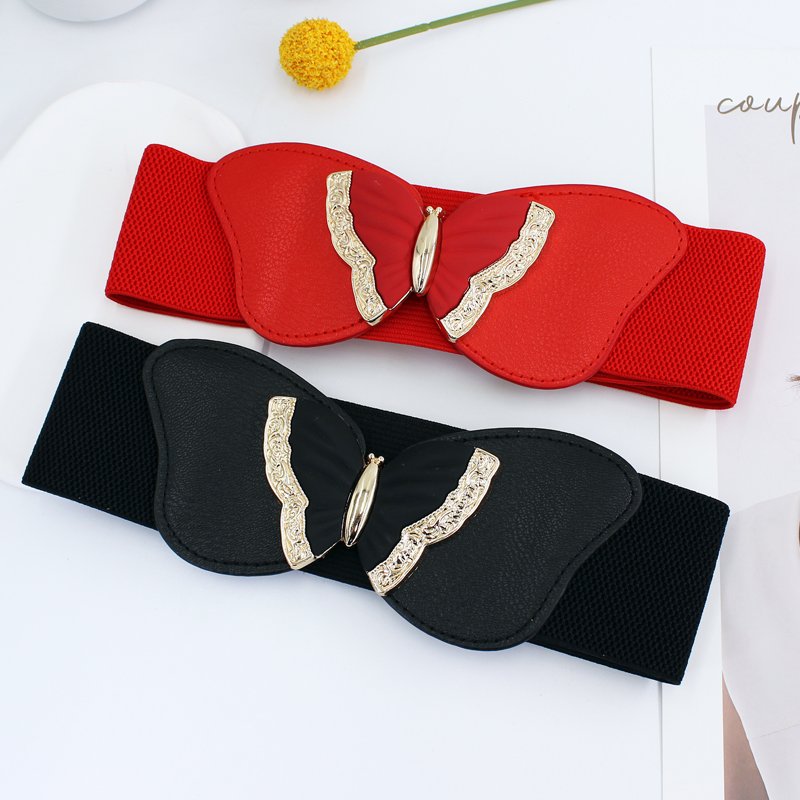 Hot Sale New Vintage Corset Elastic Belts Slimming Body for women Butterfly Painting Buckle Waistband