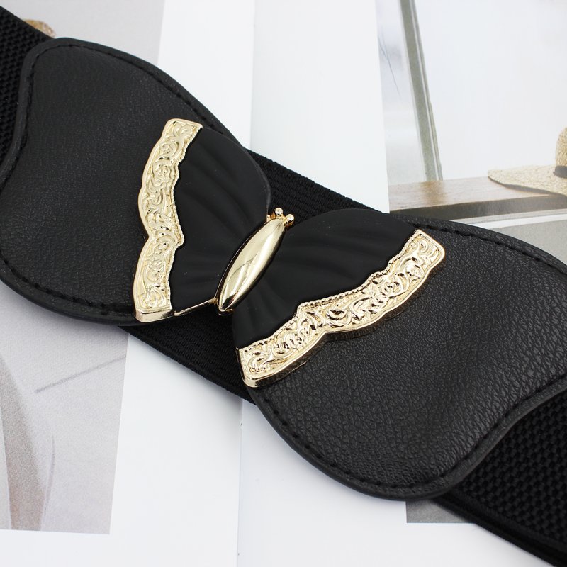 Hot Sale New Vintage Corset Elastic Belts Slimming Body for women Butterfly Painting Buckle Waistband