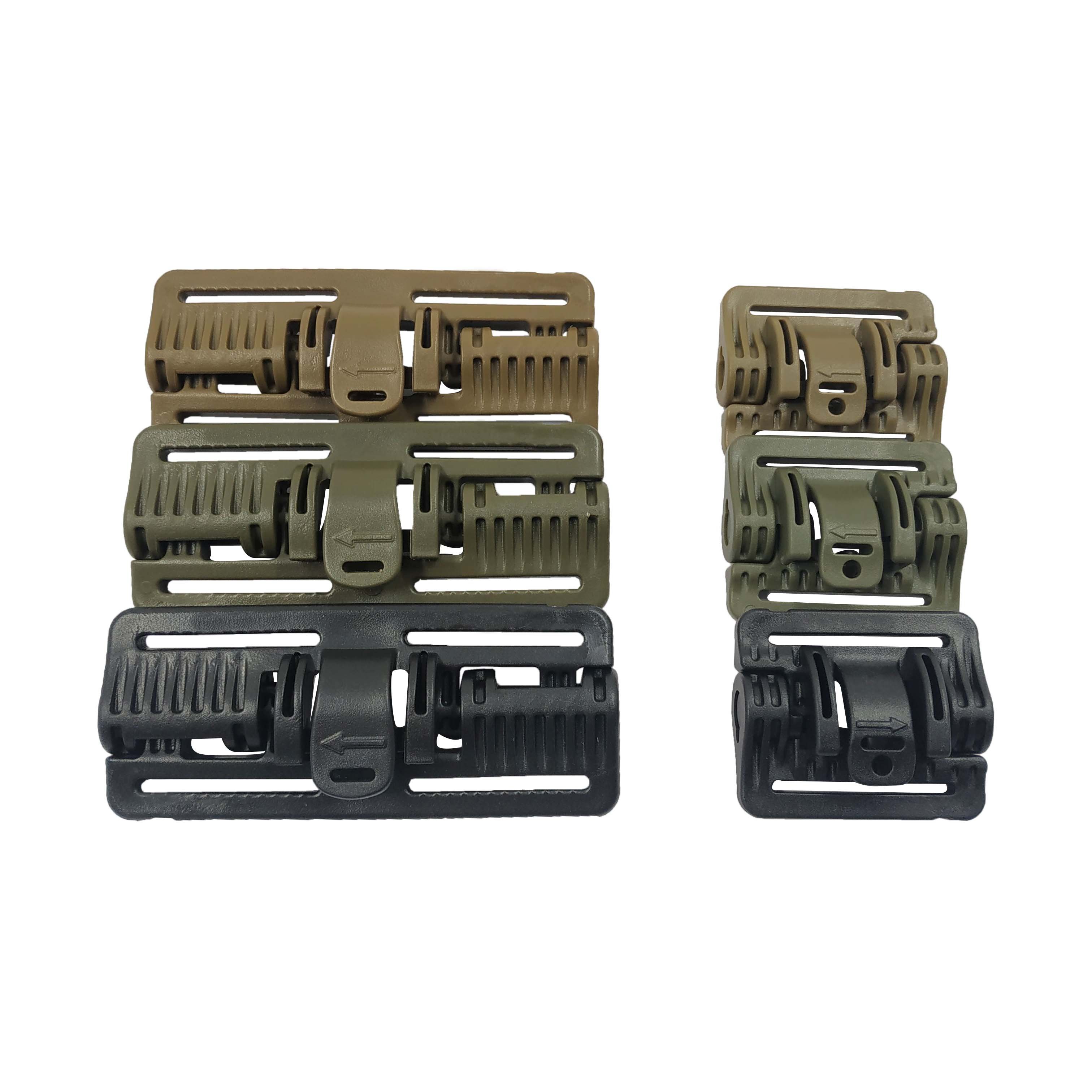 Tesnio High Quality Plastic Belt Quick release slider buckle with Lock for Vest