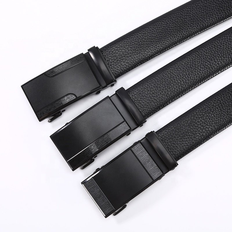 2022 Wholesale Male PU Leather Clip Metal Buckle Gift Box Packaging Italy Man Belts