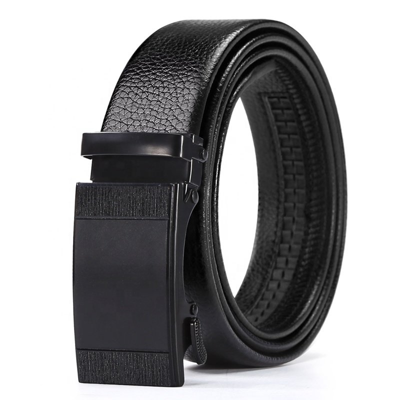2022 Wholesale Male PU Leather Clip Metal Buckle Gift Box Packaging Italy Man Belts