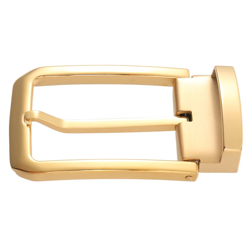 LY35-61510 Men's Stainless Steel Perforated Belt Buckle Casual Pin Buckle