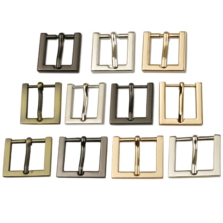 Cheap price bag accessories leather hardware metal square belt buckles strap adjustable buckle