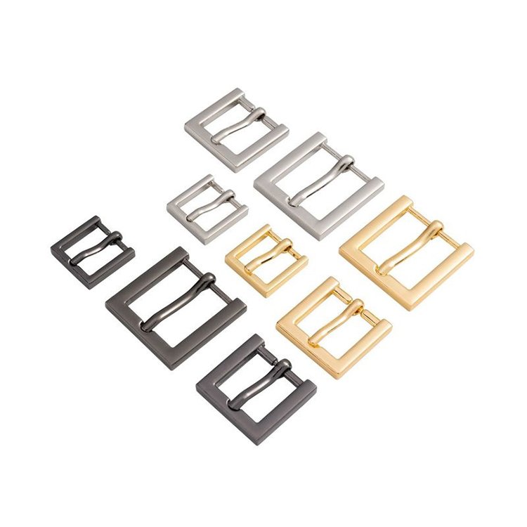 Cheap price bag accessories leather hardware metal square belt buckles strap adjustable buckle