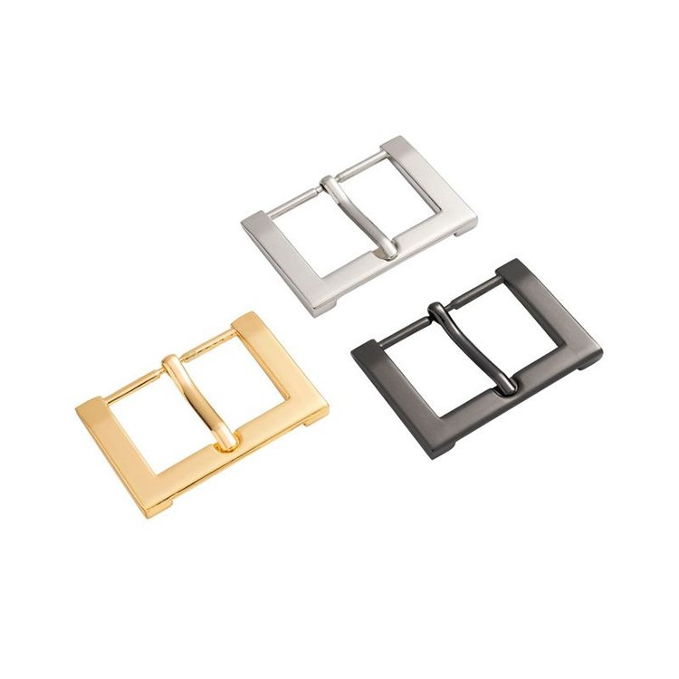 Cheap price bag accessories leather hardware metal square belt buckles strap adjustable buckle