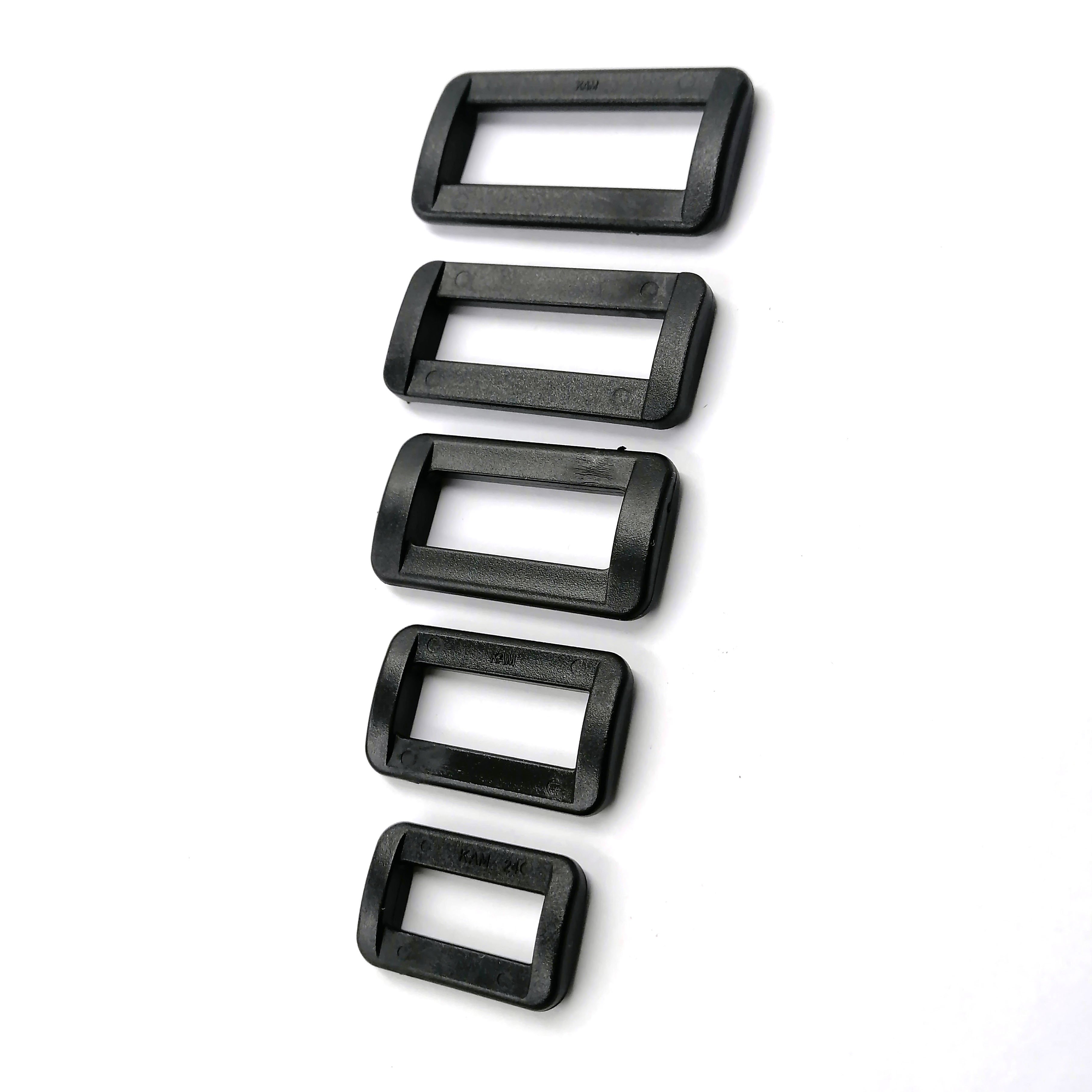 Multi Color & Sizes Plastic Loop Rectangle Belt Buckles Backpack buckle Adjustable Release Ring Buckle
