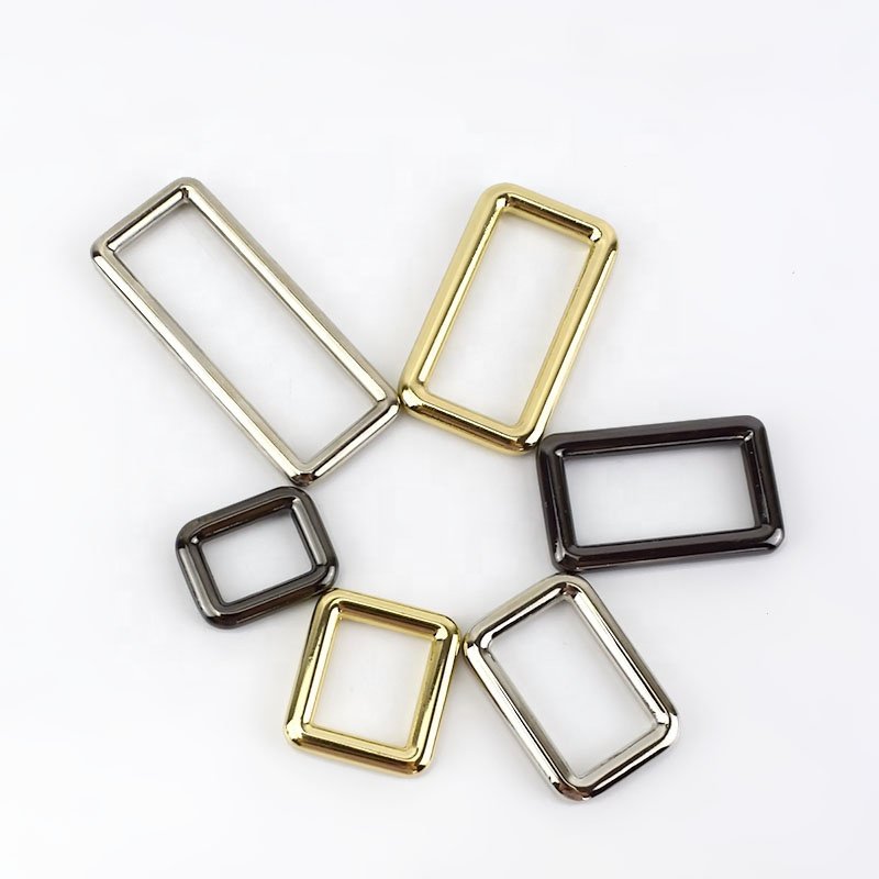 Meetee F1-4 16-50mm Alloy Rectangle Buckle Garment Hardware Accessories Backpack Straps Square Ring Buckles for Bag