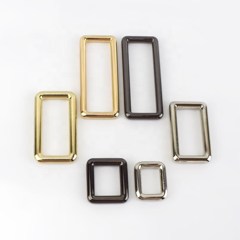 Meetee F1-4 16-50mm Alloy Rectangle Buckle Garment Hardware Accessories Backpack Straps Square Ring Buckles for Bag