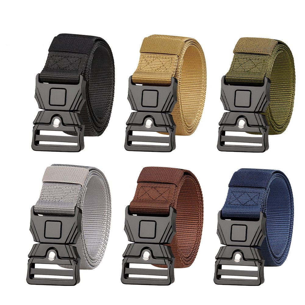 Quick Release Tactical Belt High Quality Unisex Magnetic Buckle Outdoor Elastic Stretch Sports Fabric Belt for Equestrian Sports
