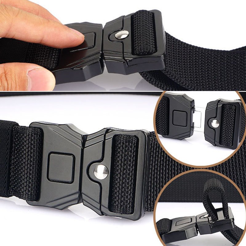 Quick Release Tactical Belt High Quality Unisex Magnetic Buckle Outdoor Elastic Stretch Sports Fabric Belt for Equestrian Sports