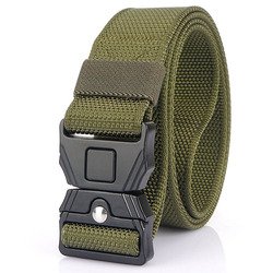 Quick Release Tactical Belt High Quality Unisex Magnetic Buckle Outdoor Elastic Stretch Sports Fabric Belt for Equestrian Sports