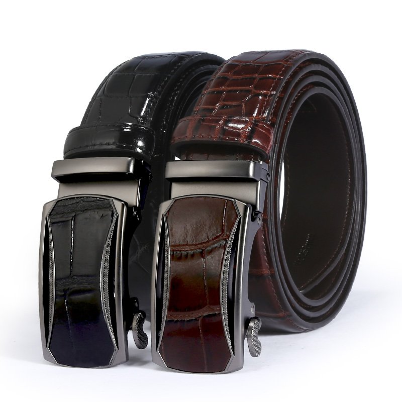 Business men leather belt new leisure automatic buckle air waistband