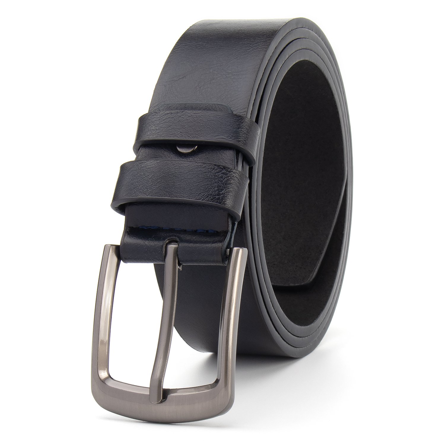 Men's high-end alloy buckle belt factory manufacturing PU leather belt men