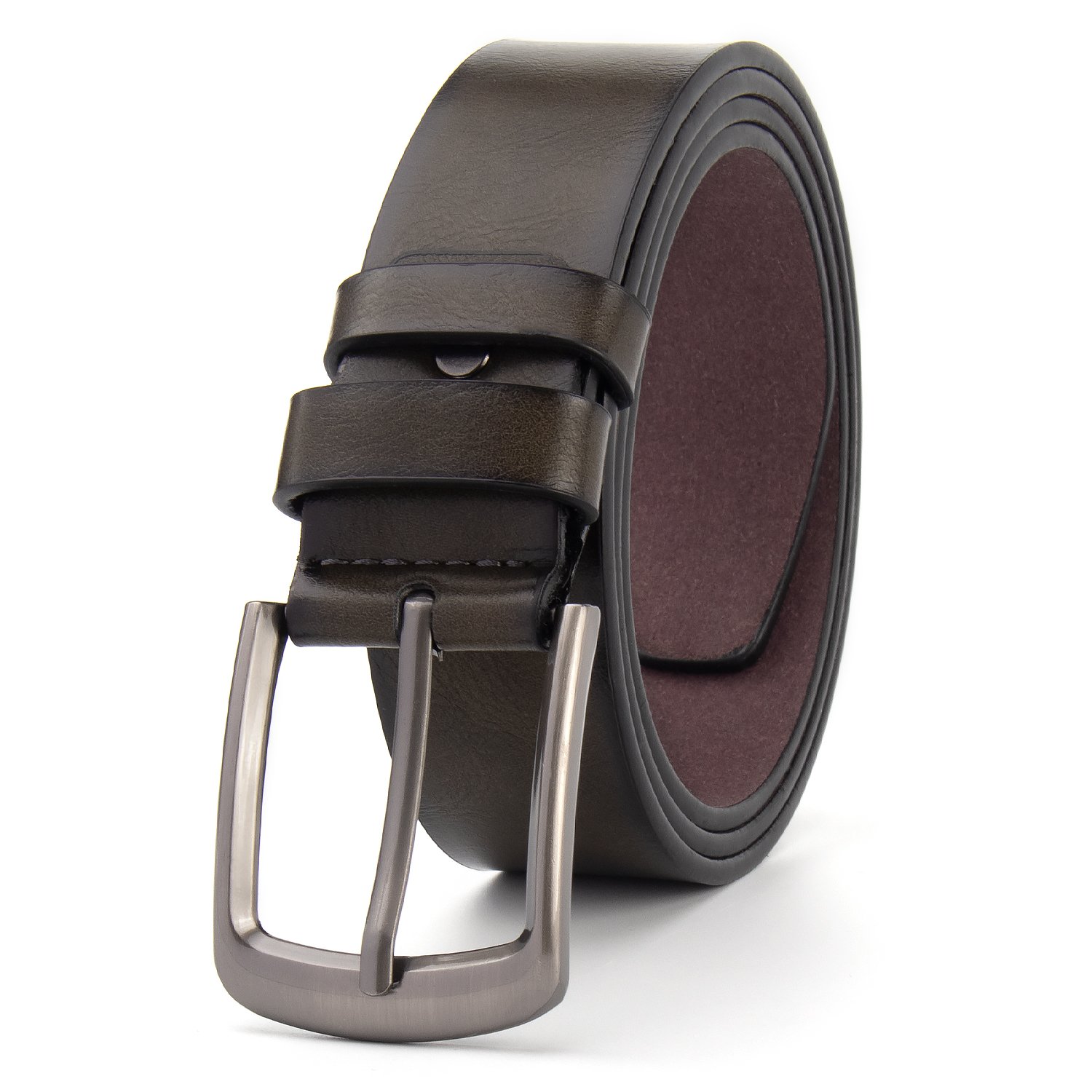 Men's high-end alloy buckle belt factory manufacturing PU leather belt men