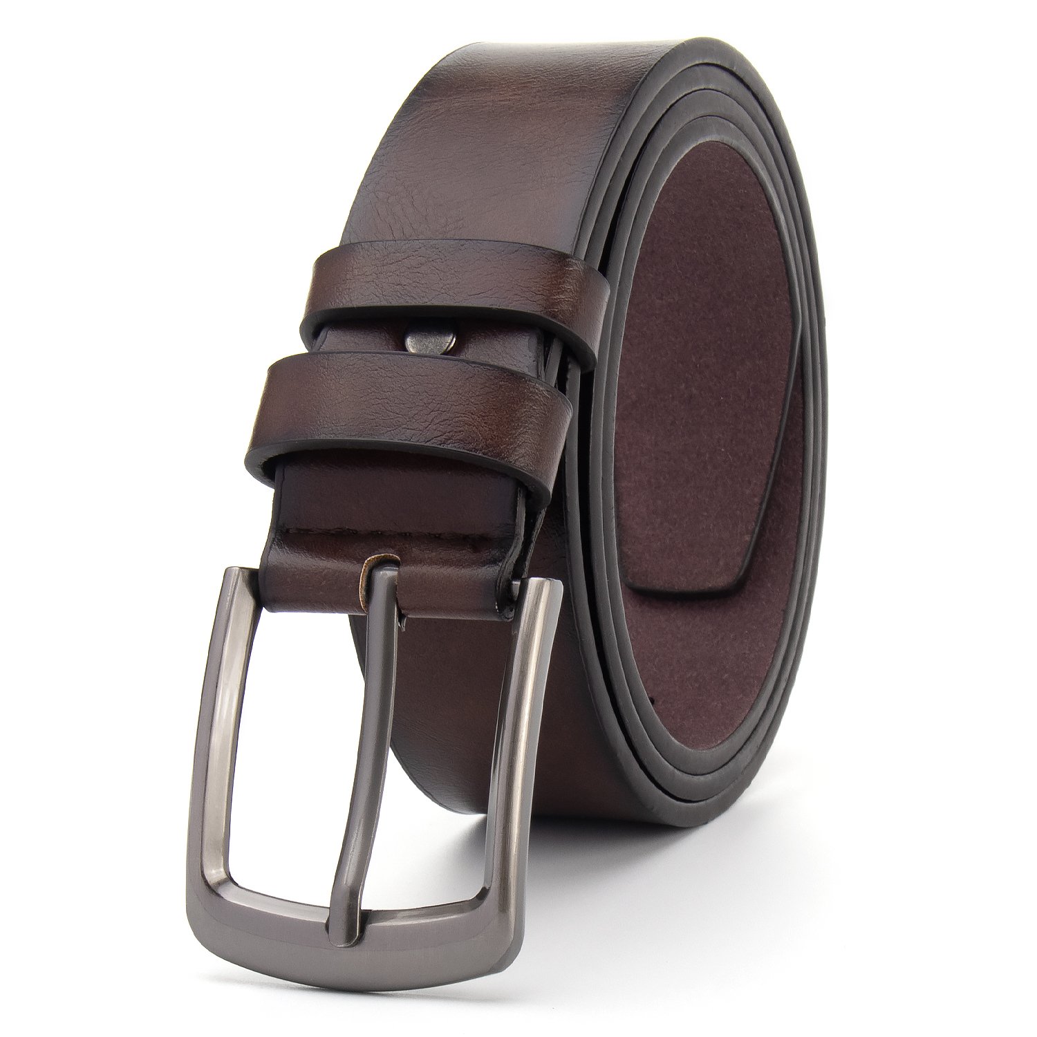 Men's high-end alloy buckle belt factory manufacturing PU leather belt men