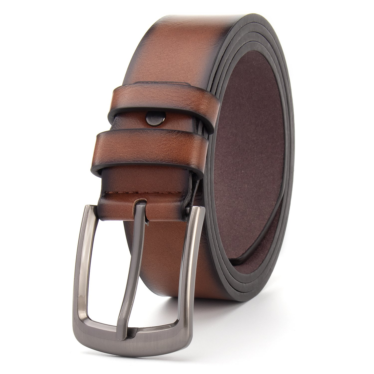 Men's high-end alloy buckle belt factory manufacturing PU leather belt men