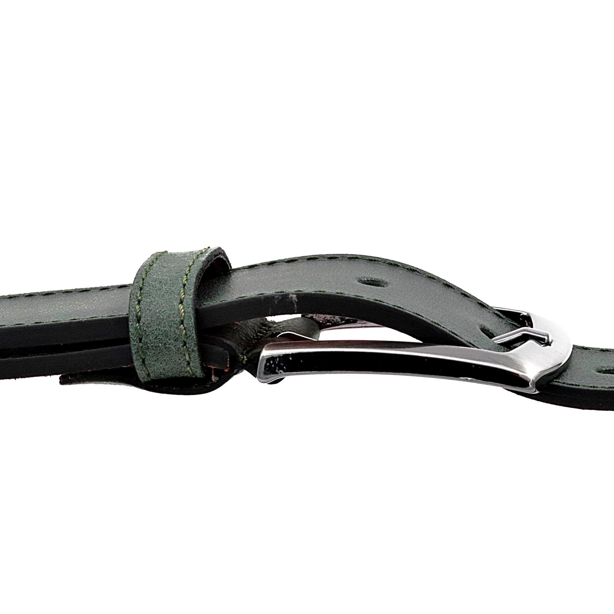 Hand Made Custom Length Luxury Casual Fashion Men's Belt High Quality Green Cow Hide Adjustable Alloy Buckle Custom 015 Model