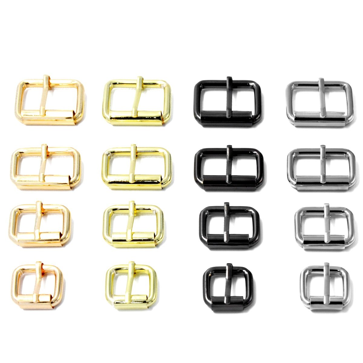 Fashionable Metal Roller Buckle Bag Belt Straps Accessory Lock Pin Clip Square Handbag Hardware Buckle For Leather Fitting