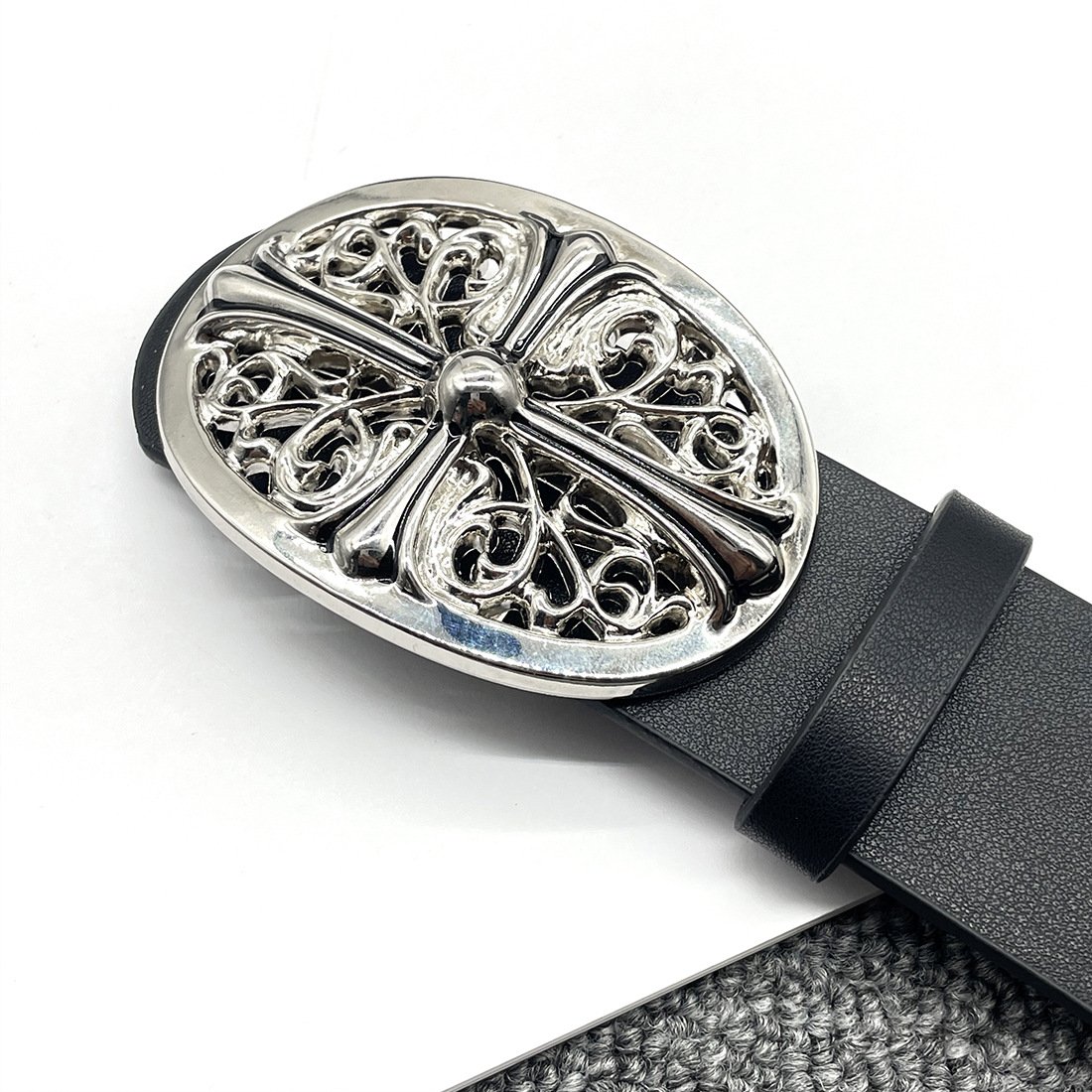 Wholesale (3.8cm wide 105cm long) belt buckle Designer brand custom belt for men
