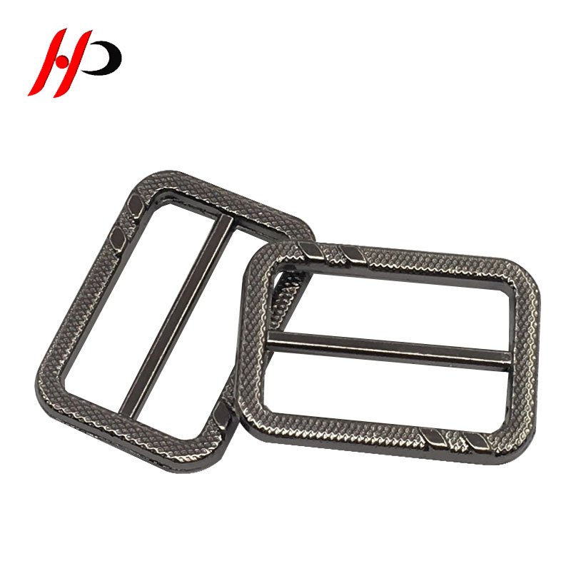 Heavy Duty Rectangular Webbing 2 Inch Brass Adjustable Strap Metal Square Ring Belt Buckle Slide