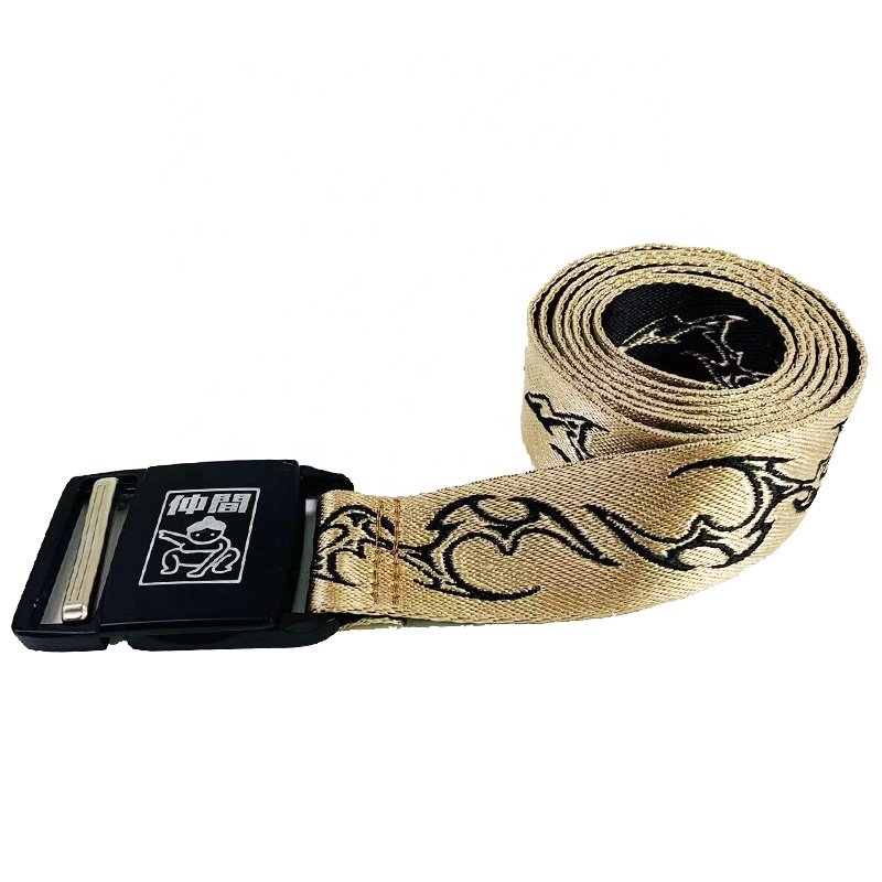 Wholesale Custom Design Laser Engrave Quick Release Metal Buckle Outdoor Training Adjustable Woven Nylon Tactical Belt For Man